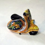 Decorated Vespa motorcycle - Ornato Blu