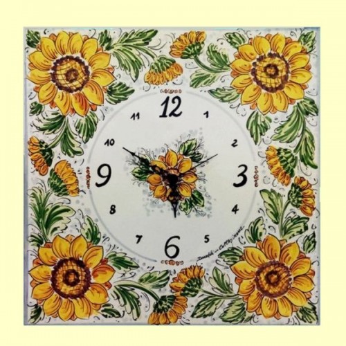 Orologio murale  40 x 40 cm - Girasoli