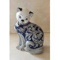 Sitting Big Cat - Ornato Gray