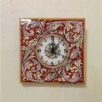 Orologio murale  20 x 20 cm - Corallo