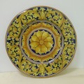 Wall plate diameter 45 cm - Ornato Giallo e Blu