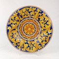 Wall plate diameter 40 cm -  Ornato Giallo e Blu