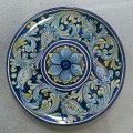 Wall plate diameter 30 cm -  Turchese e Blu