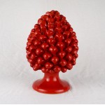 Pigna h. 25 cm - Rosso