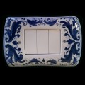 Decorated cover switches - Settecento Blu