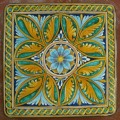 Tavolo quadrato in pietra lavica 90x90 cm. - Ovali
