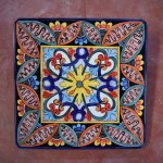 Tavolo quadrato in pietra lavica 70x70 cm. - Etnico 01