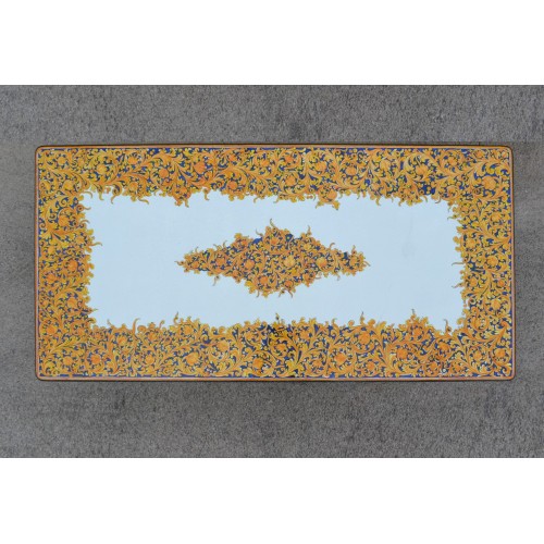 Tavolo Rettangolare in Pietra Lavica 260 x 130 cm - Seta