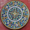 Round  Lava stone Table diameter 120 cm - Fiore Blu