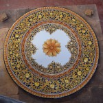 Tavolo Tondo in Pietra Lavica diametro 140 cm -  Seta