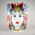 Ceramic Head Woman h. 45  cm. - Pesci e Coralli